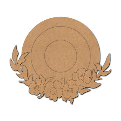 Floral Diya Tealight Holder Pre Marked MDF Design 4