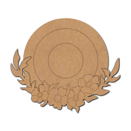 Floral Diya Tealight Holder Pre Marked MDF Design 4