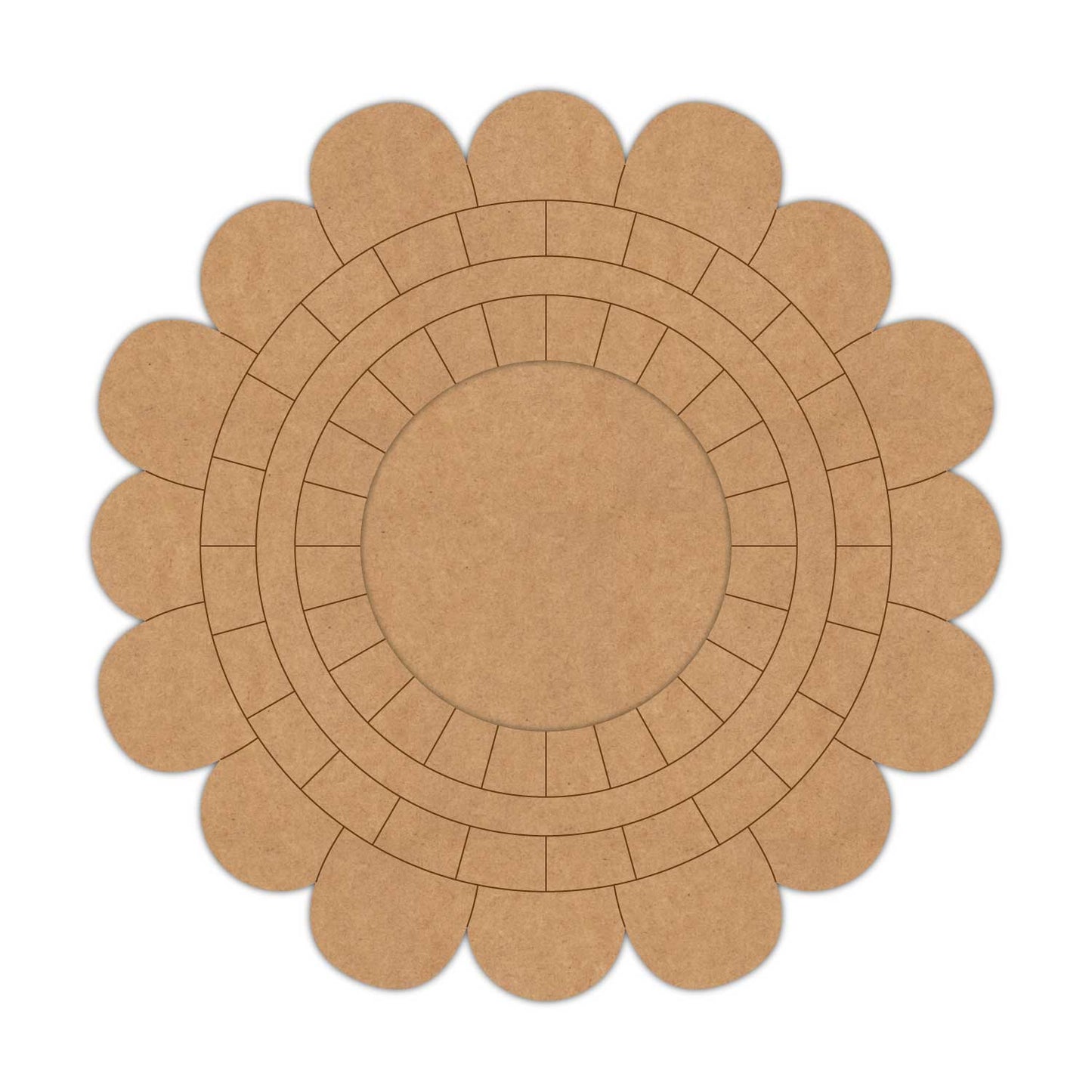 Floral Diya Tealight Holder Pre Marked MDF Design 5
