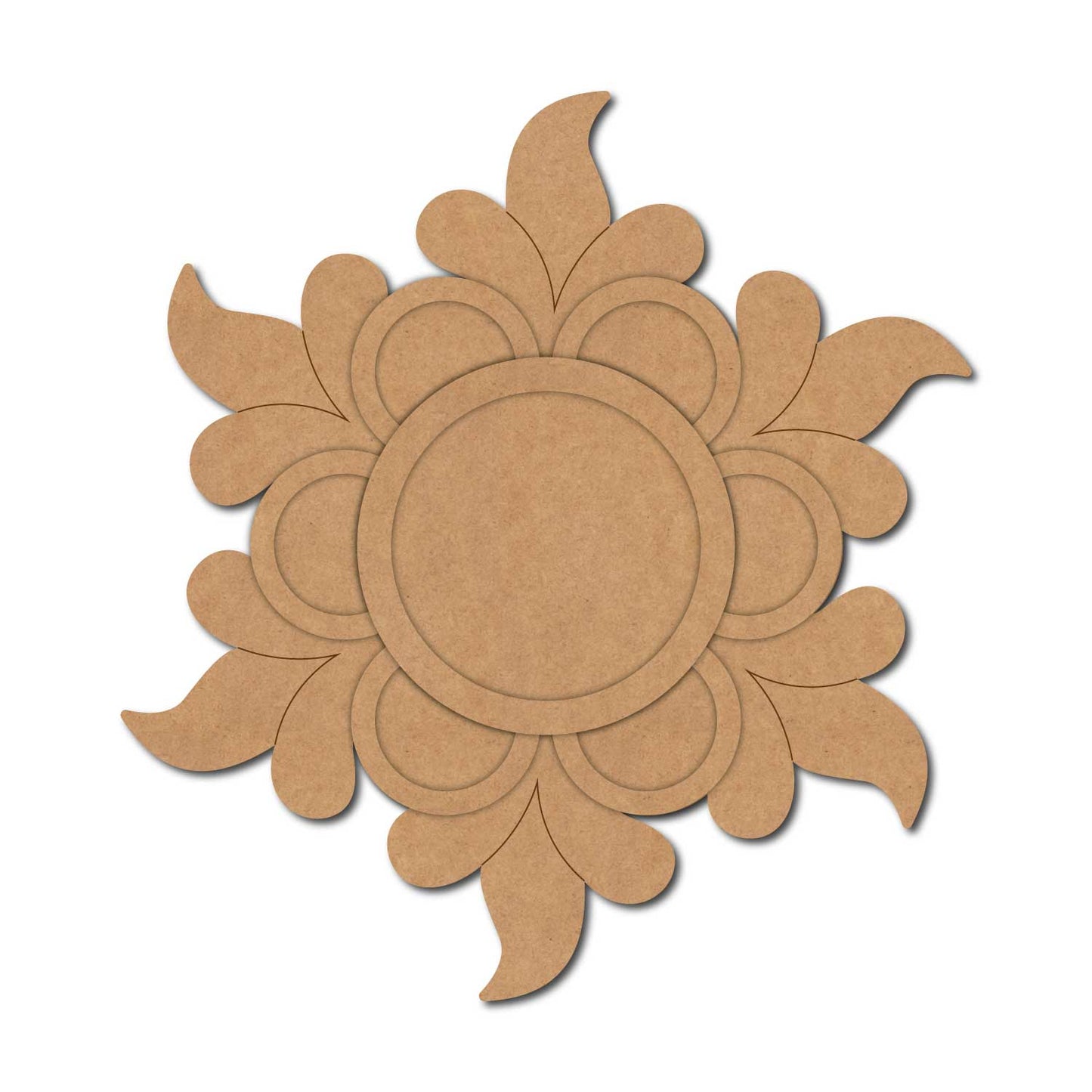 Floral Diya Tealight Holder Pre Marked MDF Design 6