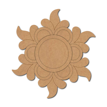 Floral Diya Tealight Holder Pre Marked MDF Design 6