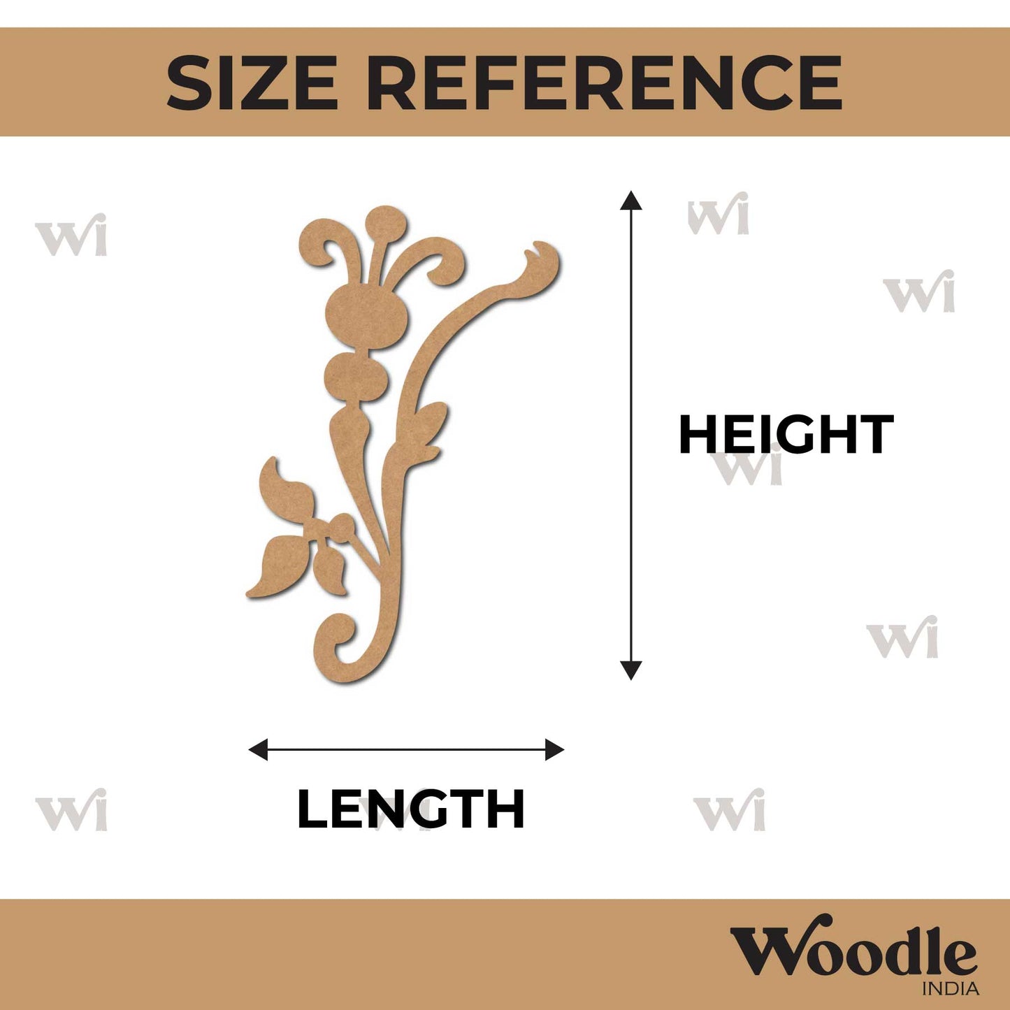 Floral Flourish Cutout MDF Design 2