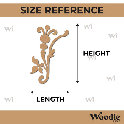 Floral Flourish Cutout MDF Design 2