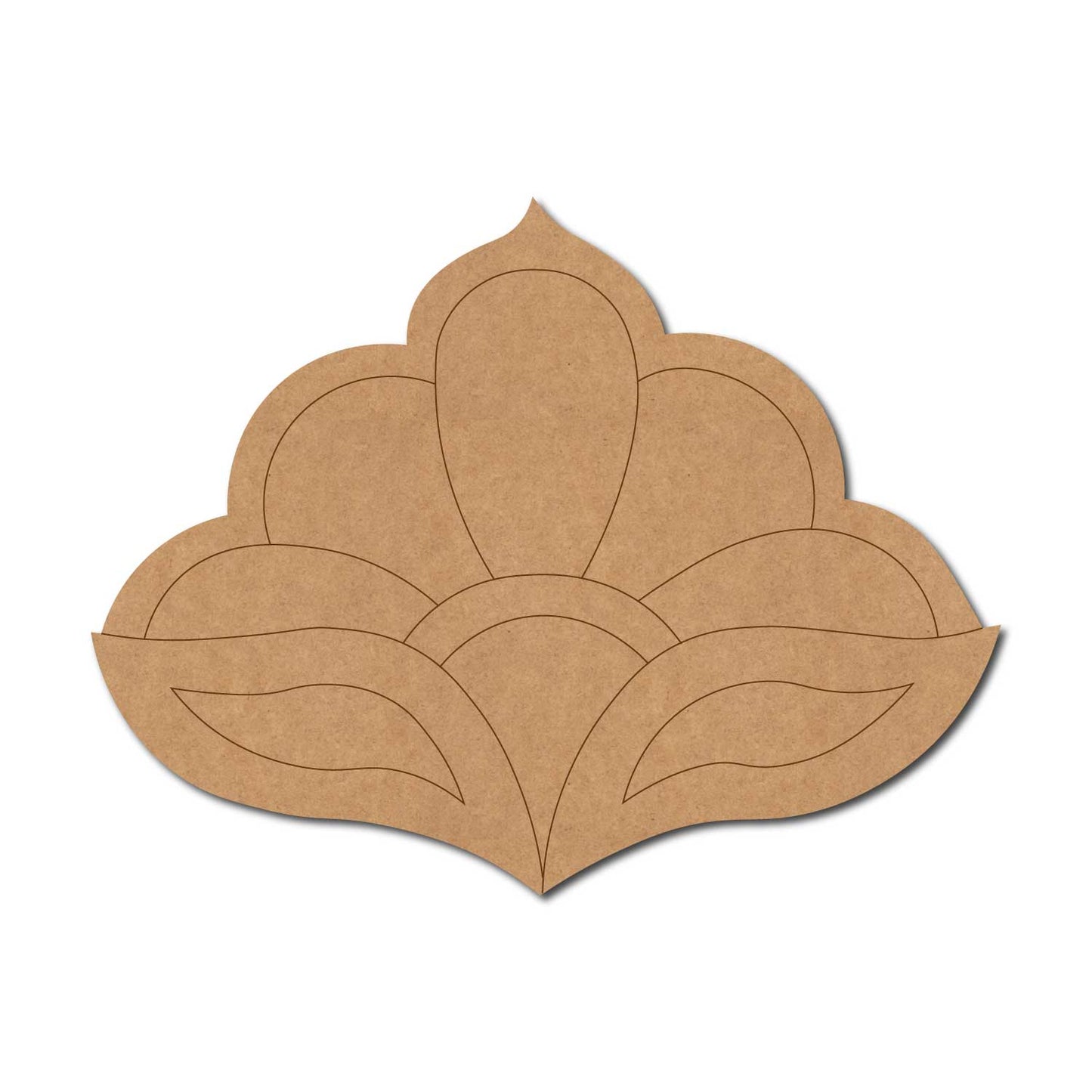 Floral Lotus Pre Marked MDF Design 1