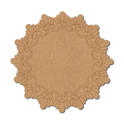 Floral Mandala Pre Marked Base MDF Design 2