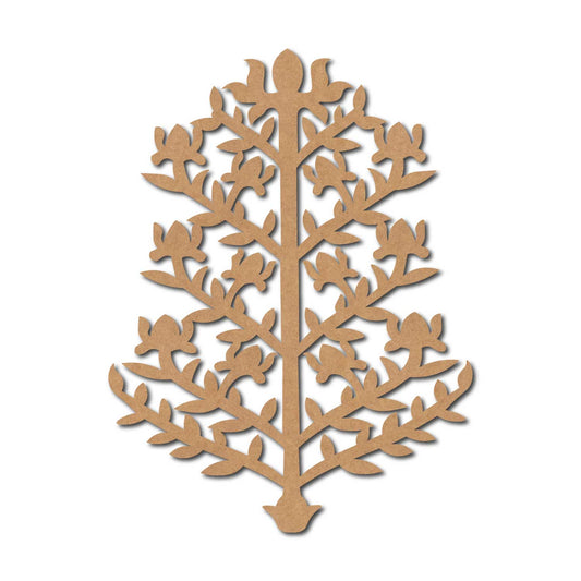 Floral Motif Cutout MDF Design 1