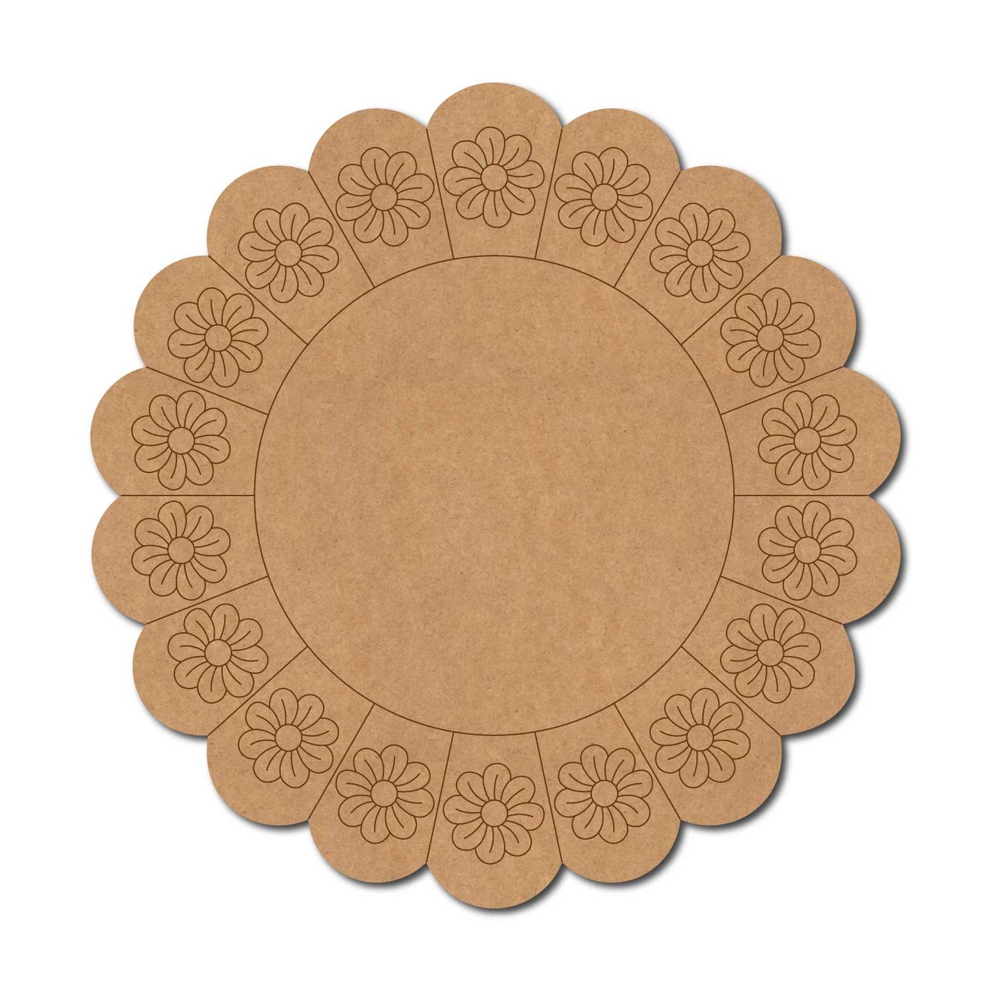 Floral Pre Marked Base MDF Design 2
