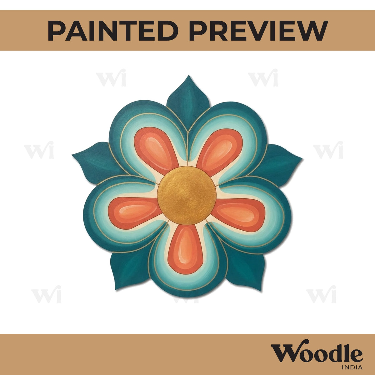 Floral Pre Marked Base MDF Design 3