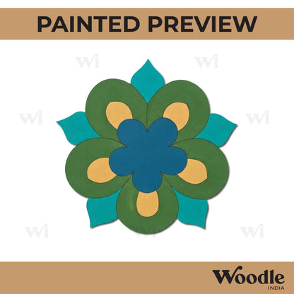 Floral Pre Marked Base MDF Design 4