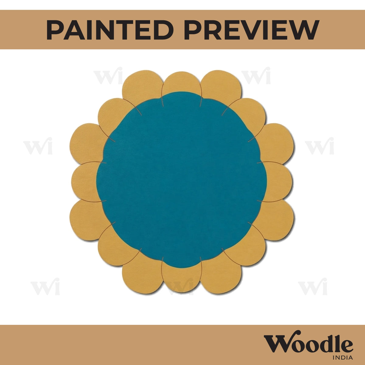 Floral Pre Marked Base MDF Design 5