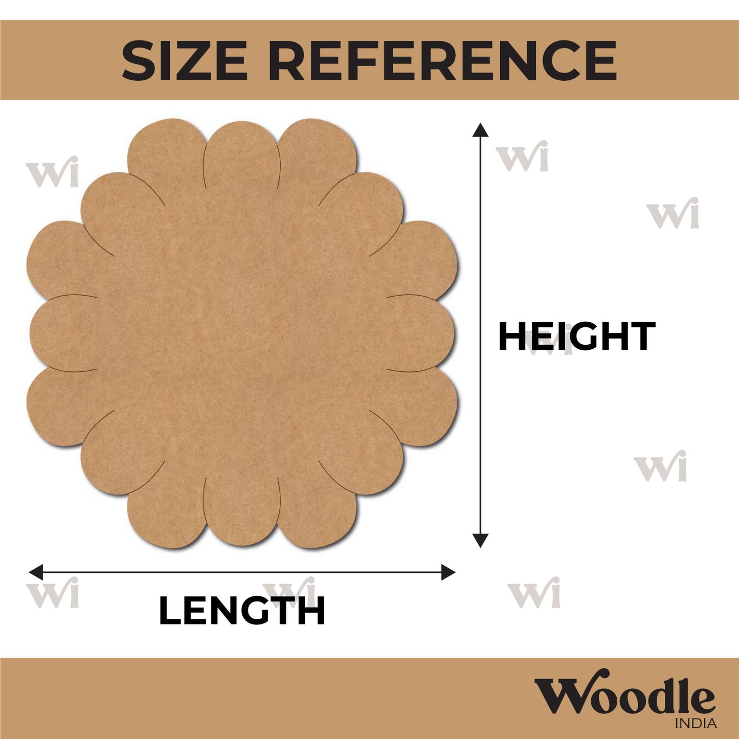 Floral Pre Marked Base MDF Design 5