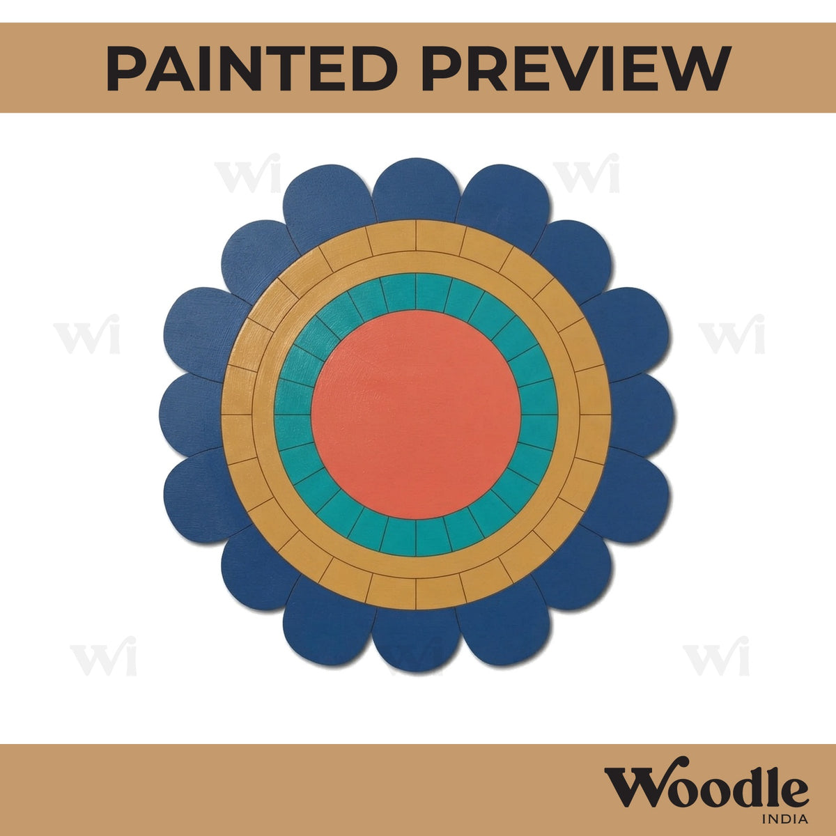 Floral Pre Marked Base MDF Design 6