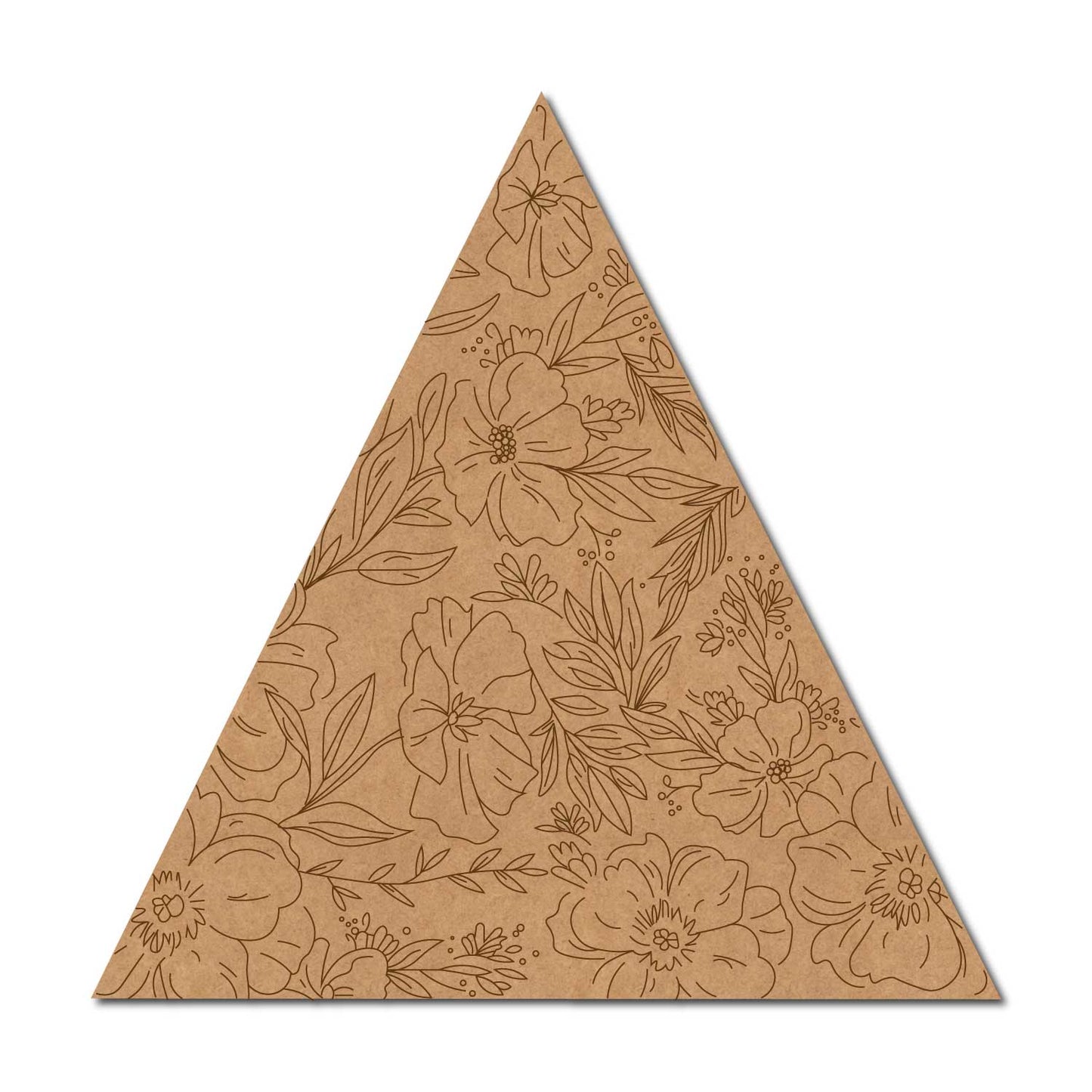 Floral Pre Marked Triangle Base MDF Design 1