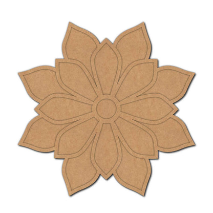 Floral Reusable Rangoli Base MDF Design 1