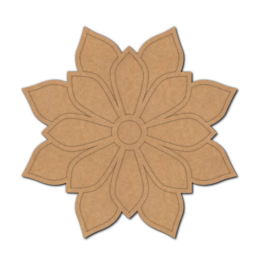 Floral Reusable Rangoli Base MDF Design 1