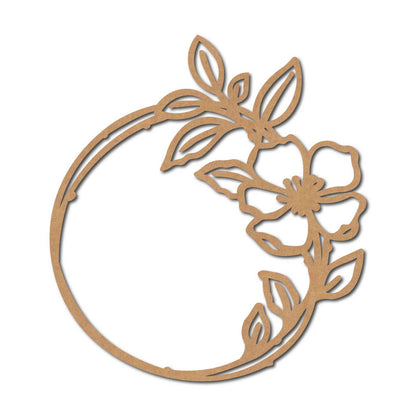 Floral Round Cutout MDF Design 2