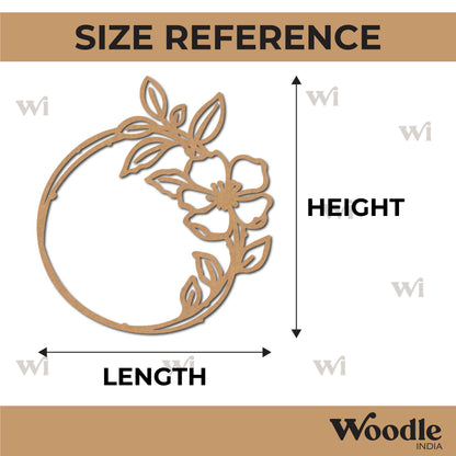 Floral Round Cutout MDF Design 2