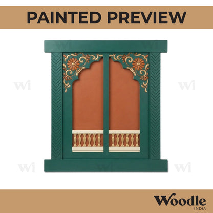 Floral Jharokha Pre Marked MDF Design 6