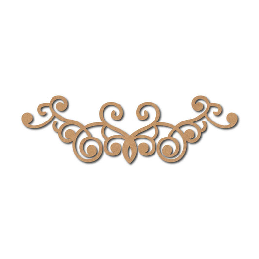 Flourish Cutout MDF Design 12