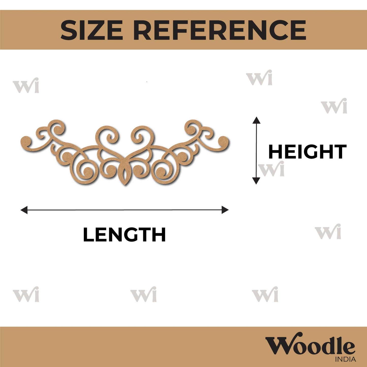 Flourish Cutout MDF Design 12