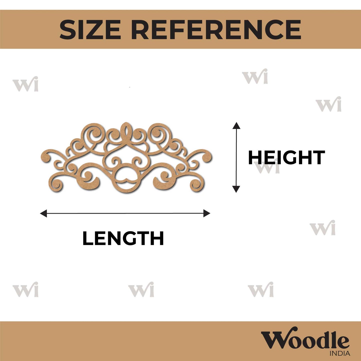Flourish Cutout MDF Design 13