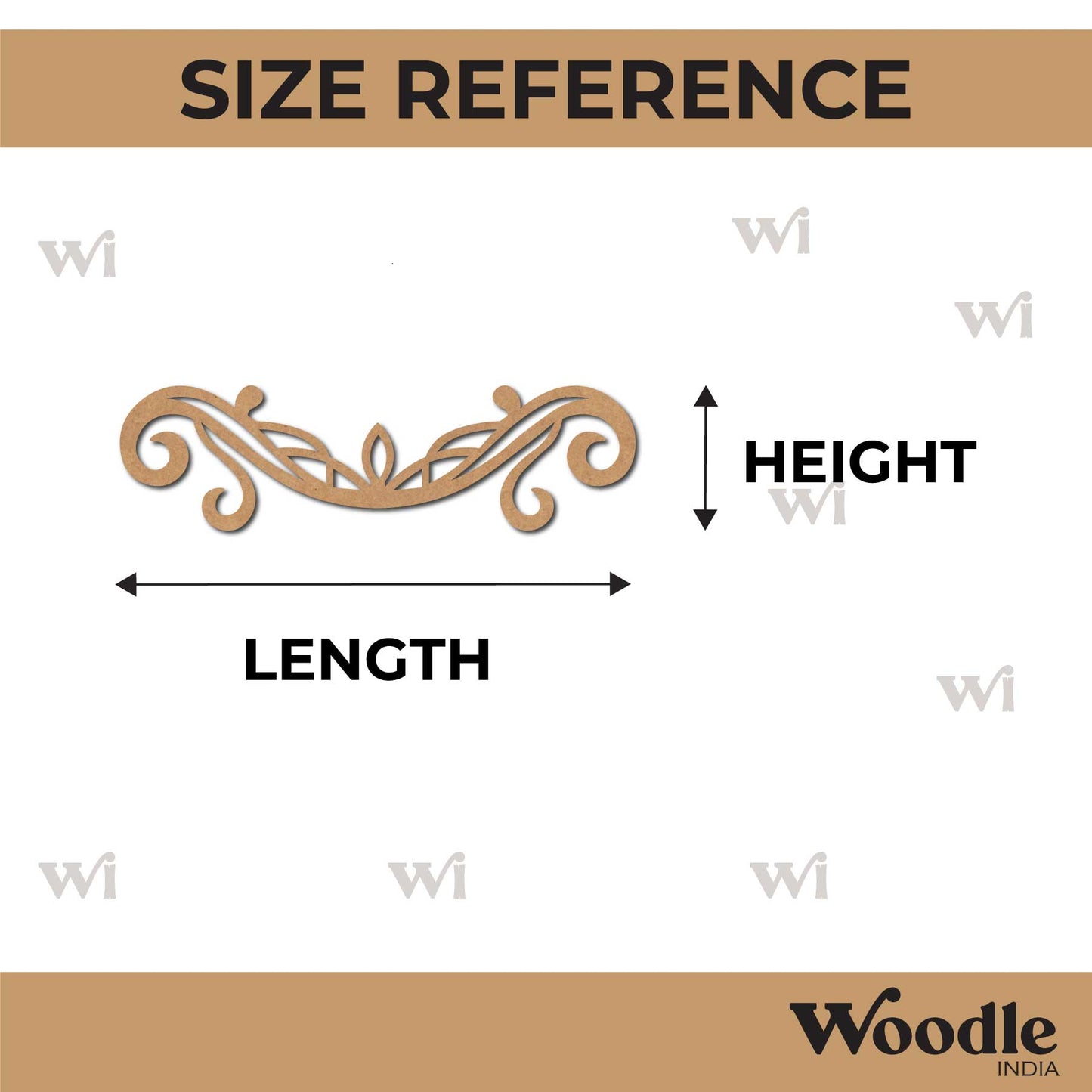 Flourish Cutout MDF Design 14
