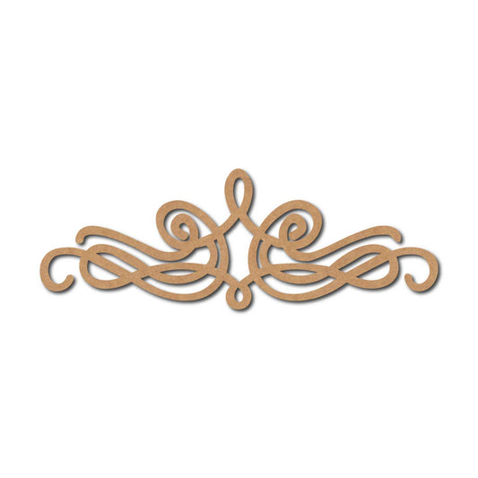 Flourish Cutout MDF Design 17