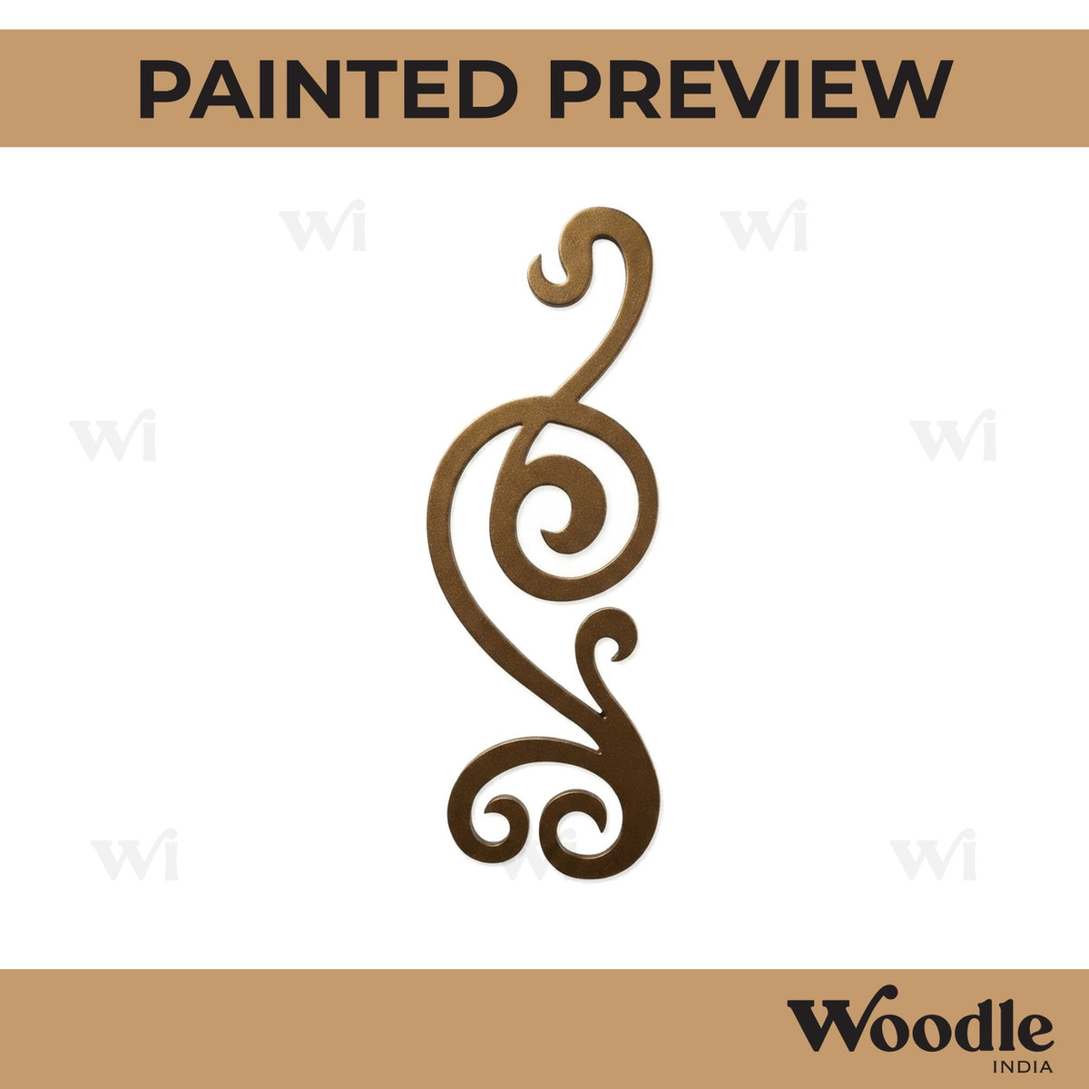 Flourish Cutout MDF Design 3