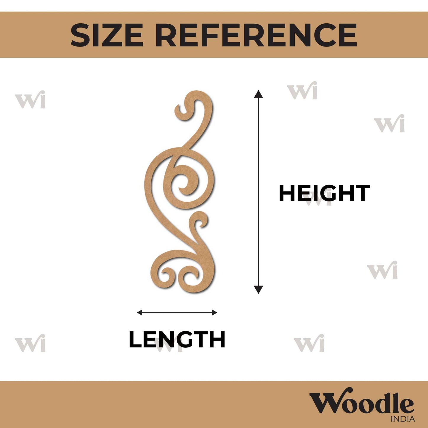 Flourish Cutout MDF Design 3