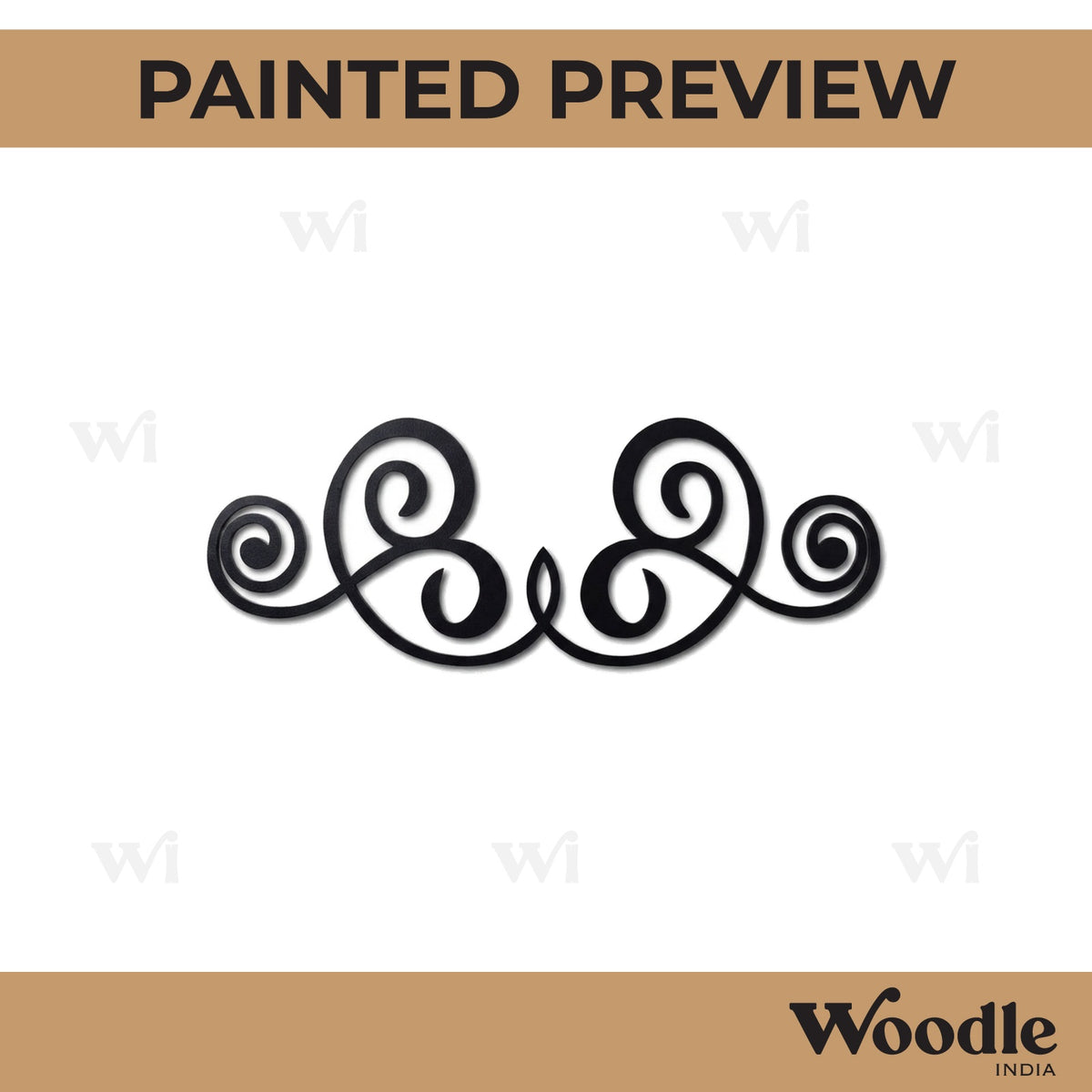 Flourish Cutout MDF Design 15