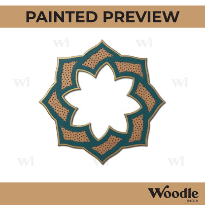 Flower Base Cutout MDF Design 11