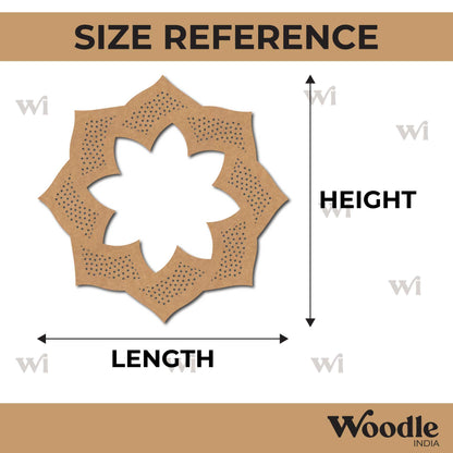 Flower Base Cutout MDF Design 11