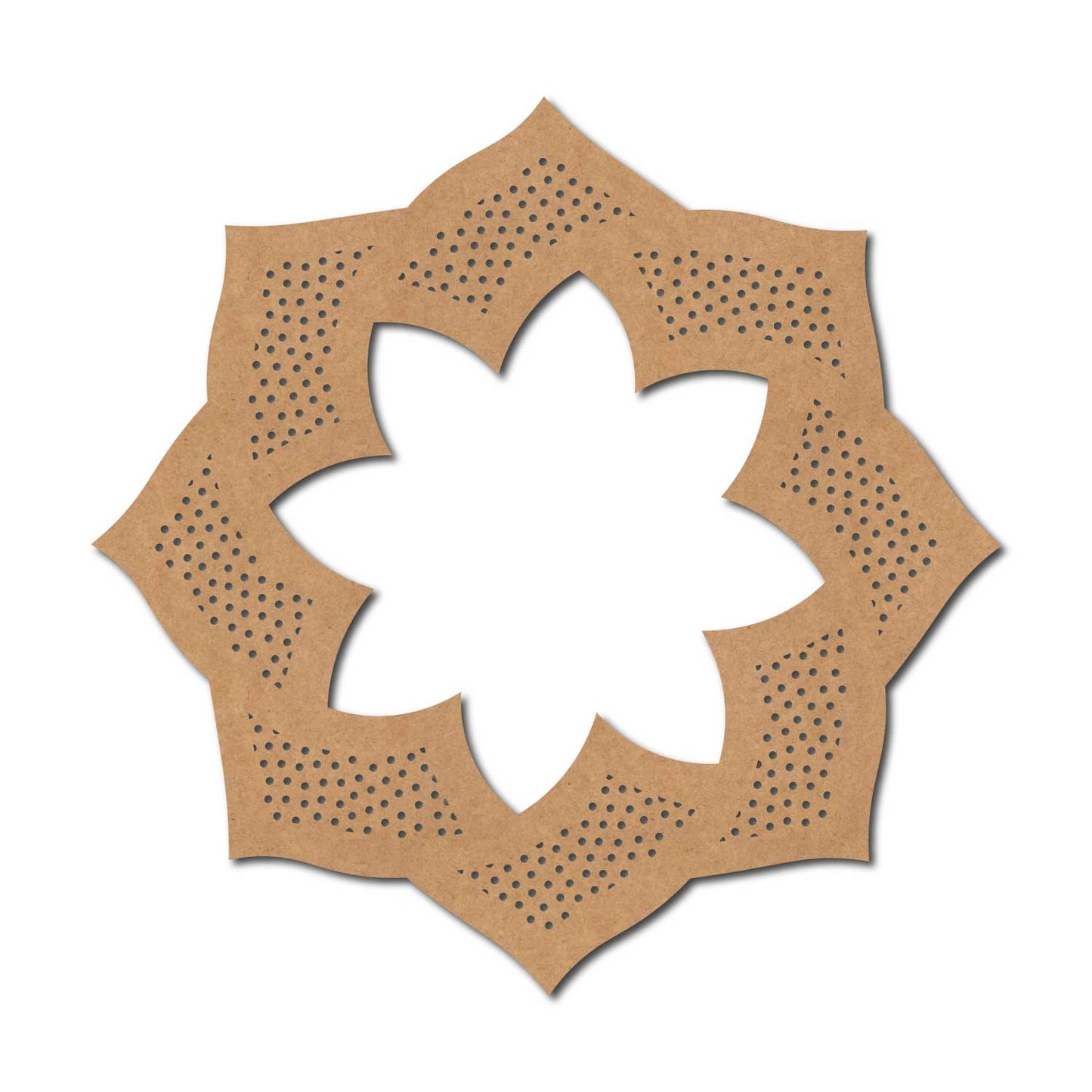 Flower Base Cutout MDF Design 11