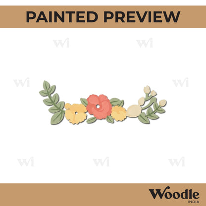 Flower Base Cutout MDF Design 2