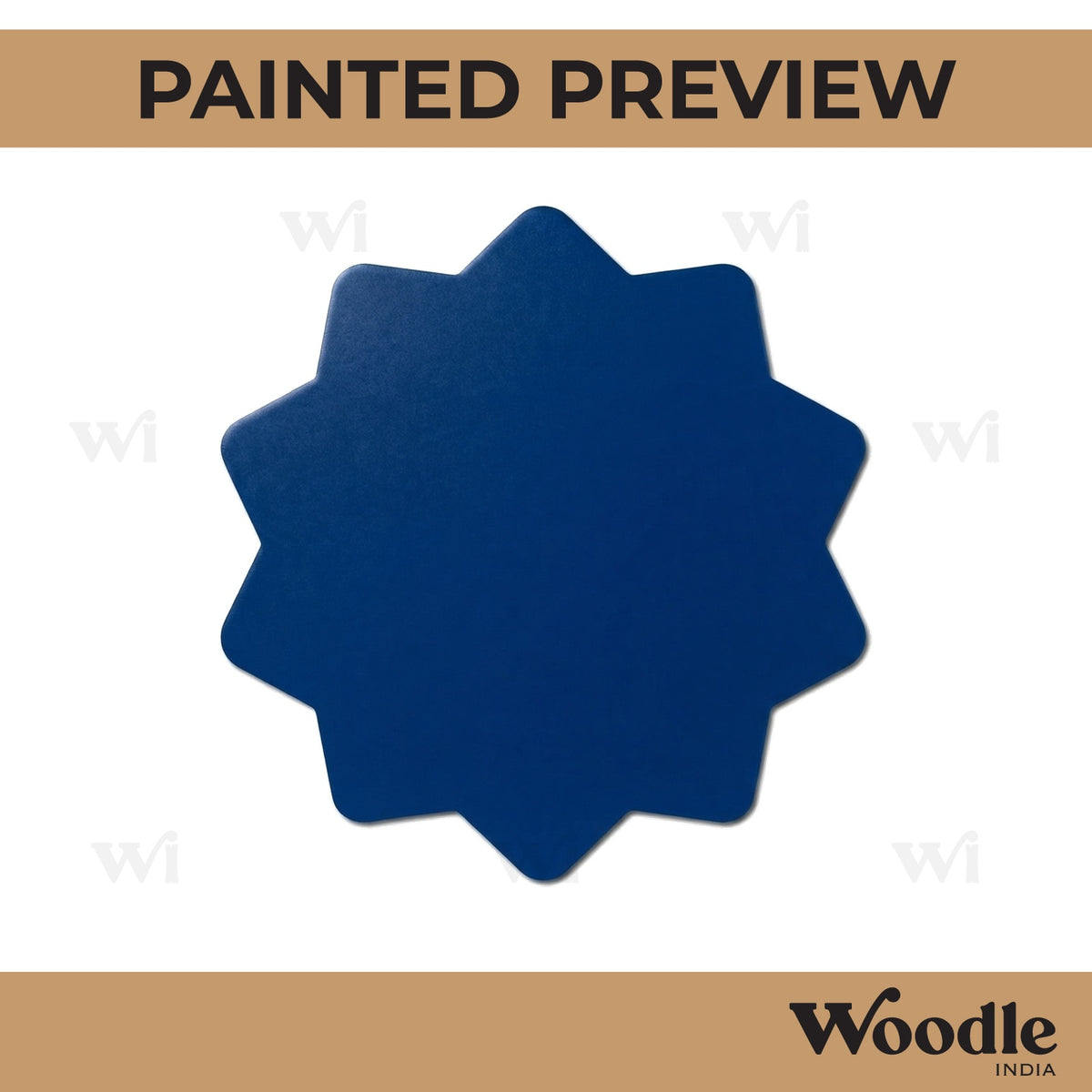 Flower Base Cutout MDF Design 3