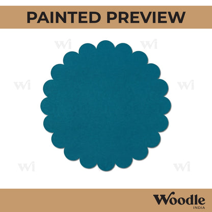 Flower Base Cutout MDF Design 4