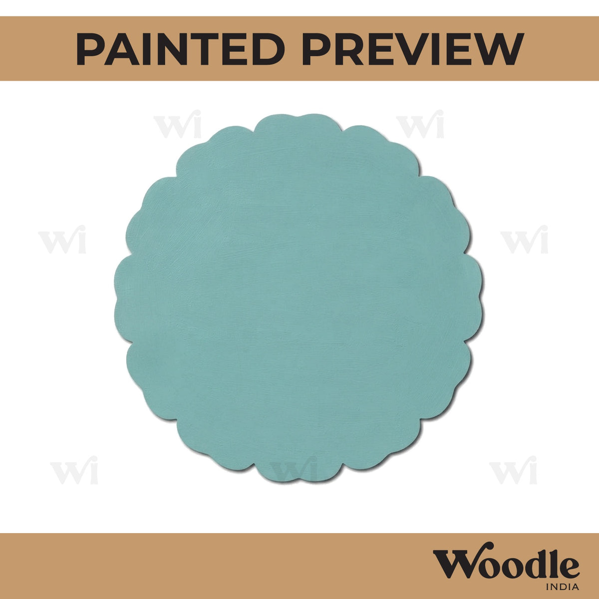 Flower Base Cutout MDF Design 5