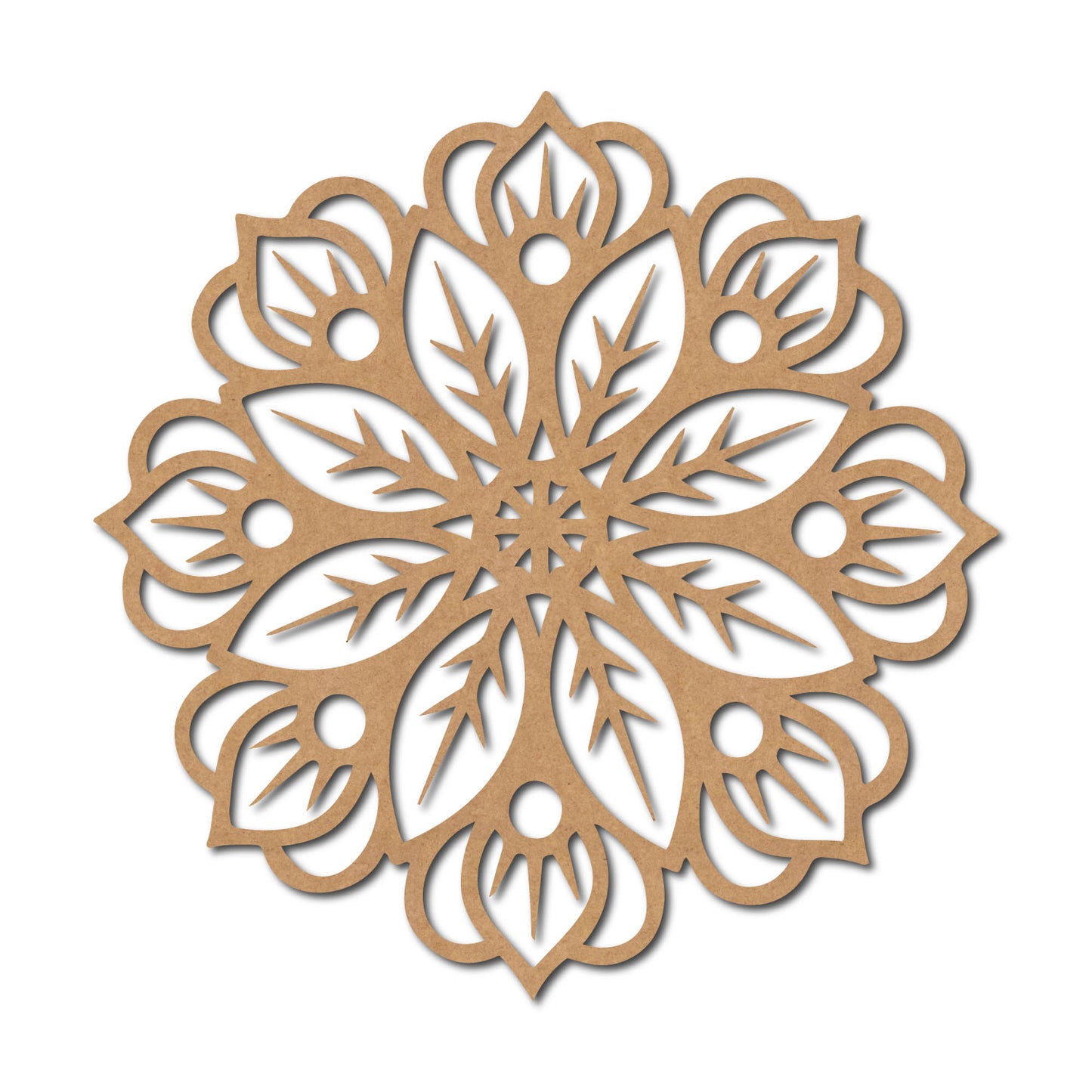 Flower Base Cutout MDF Design 7