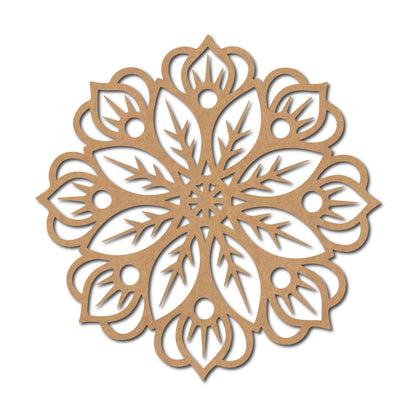 Flower Base Cutout MDF Design 7