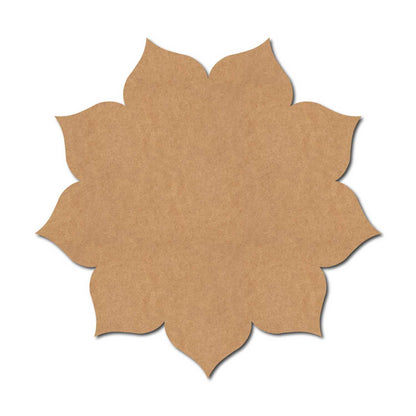 Flower Base Cutout MDF Design 8