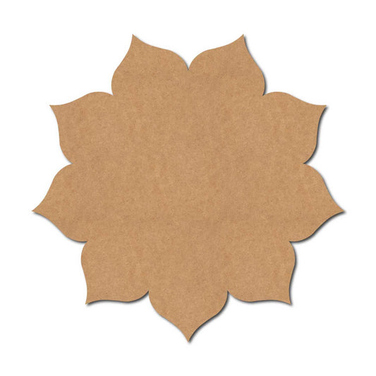 Flower Base Cutout MDF Design 8