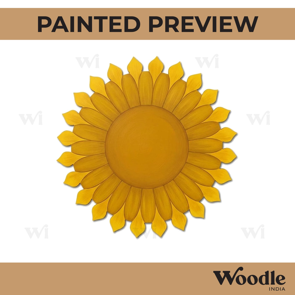 Flower Base Cutout MDF Design 9