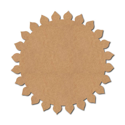 Flower Base Cutout MDF Design 9