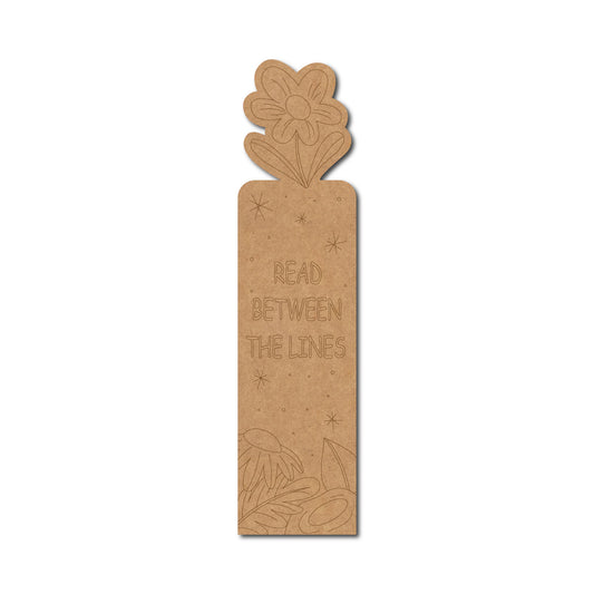 Flower Bookmark MDF Design 1