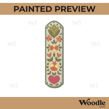 Flower Bookmark MDF Design 3
