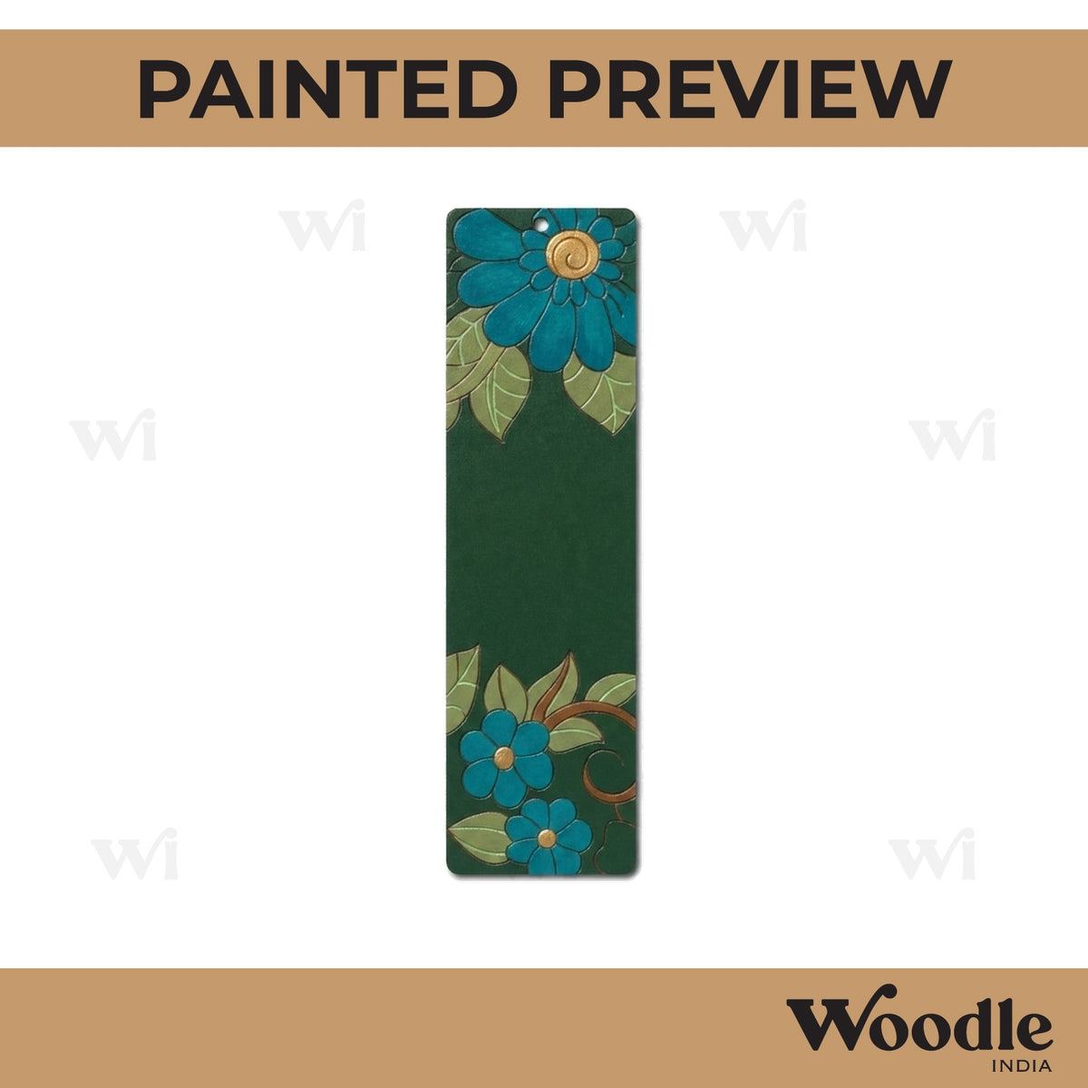 Flower Bookmark Pre Marked MDF Design 1