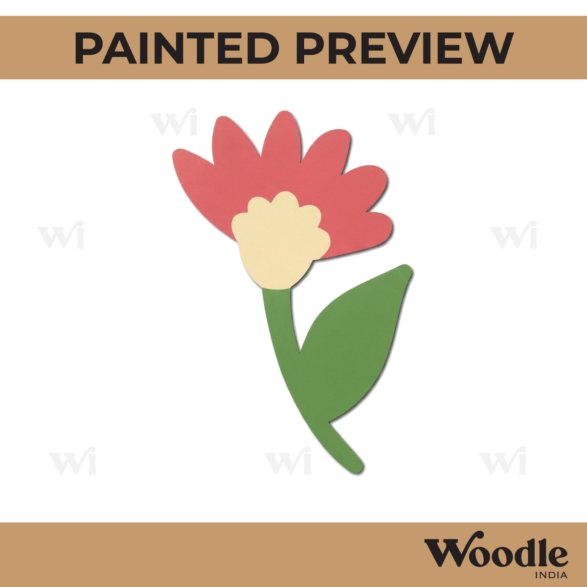 Flower Cutout MDF Design 1