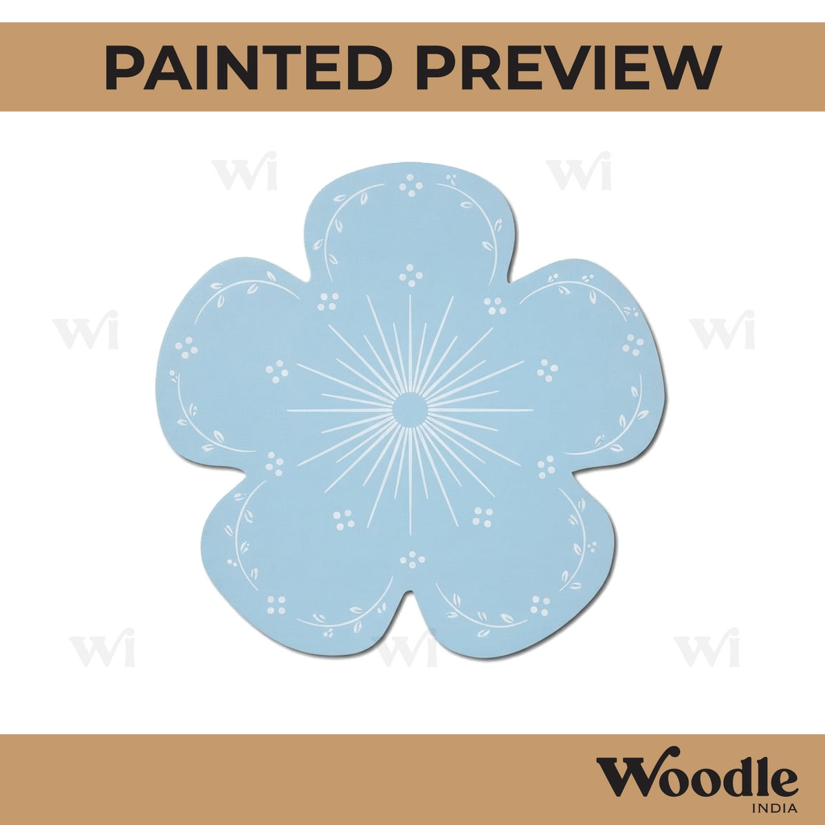 Flower Cutout MDF Design 12