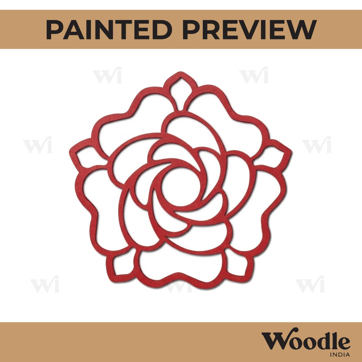 Flower Cutout MDF Design 30