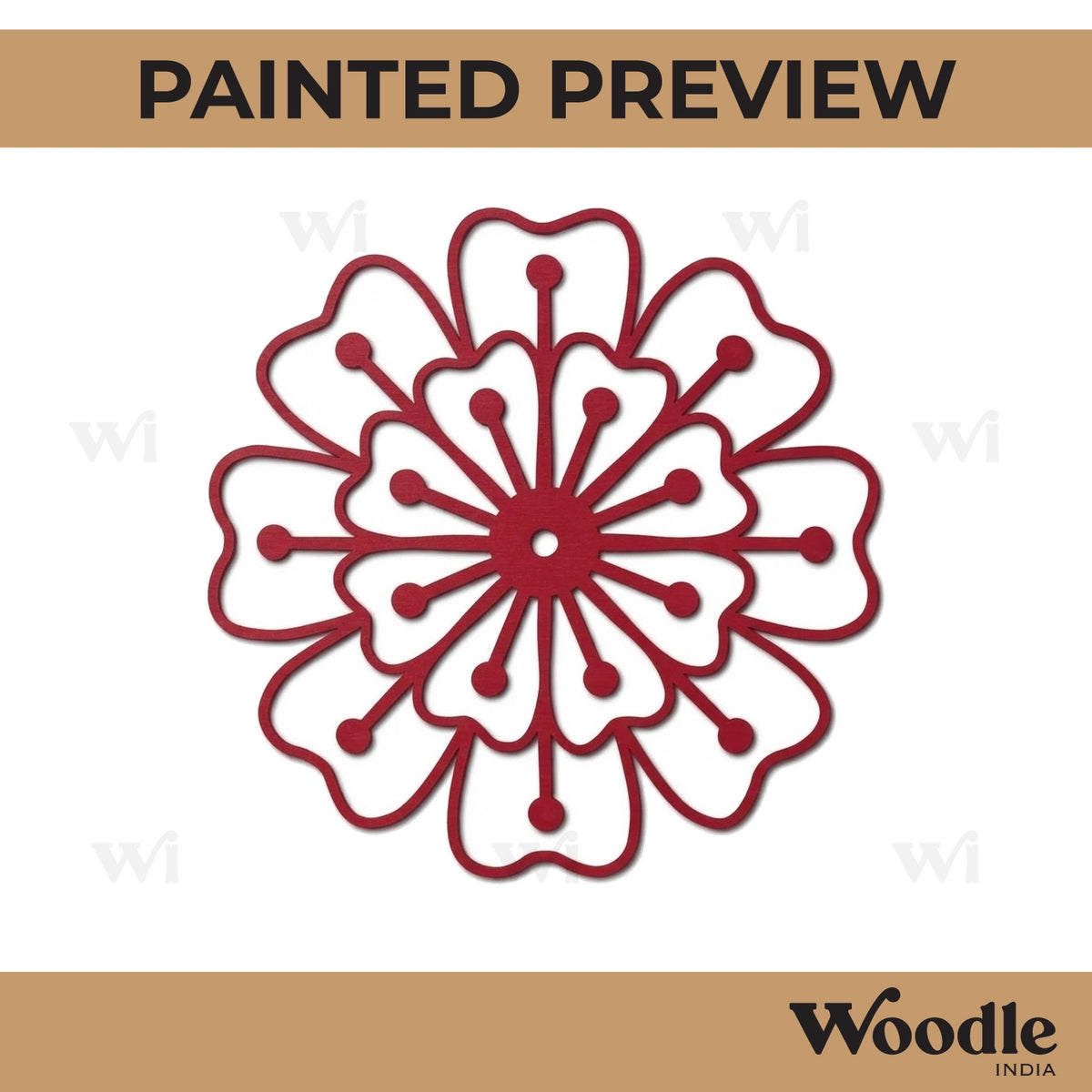 Flower Cutout MDF Design 31